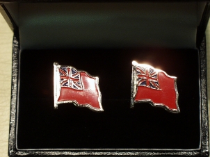 Merchant Navy enamelled flag cufflinks - Click Image to Close